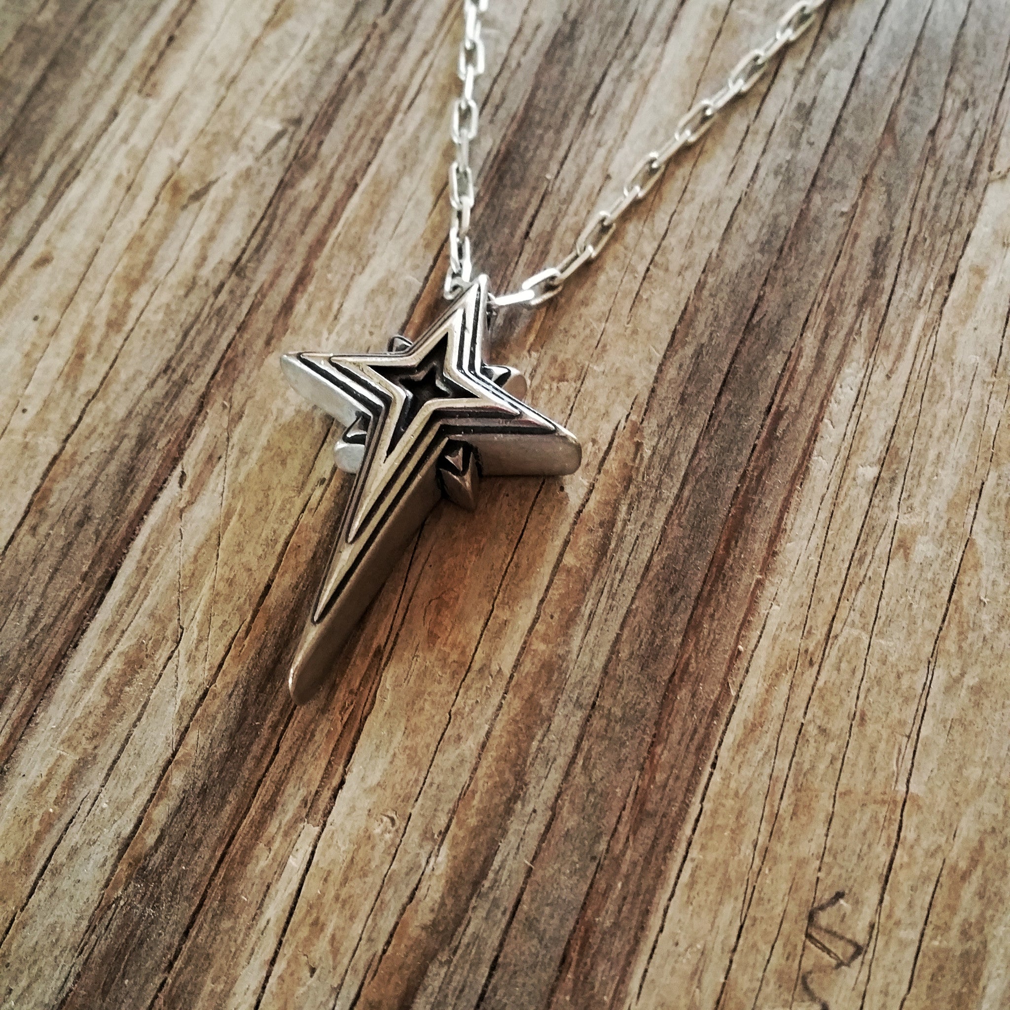 HOPE Guiding Star Necklace - Sterling Silver HONOR EMBLEM Jewelry