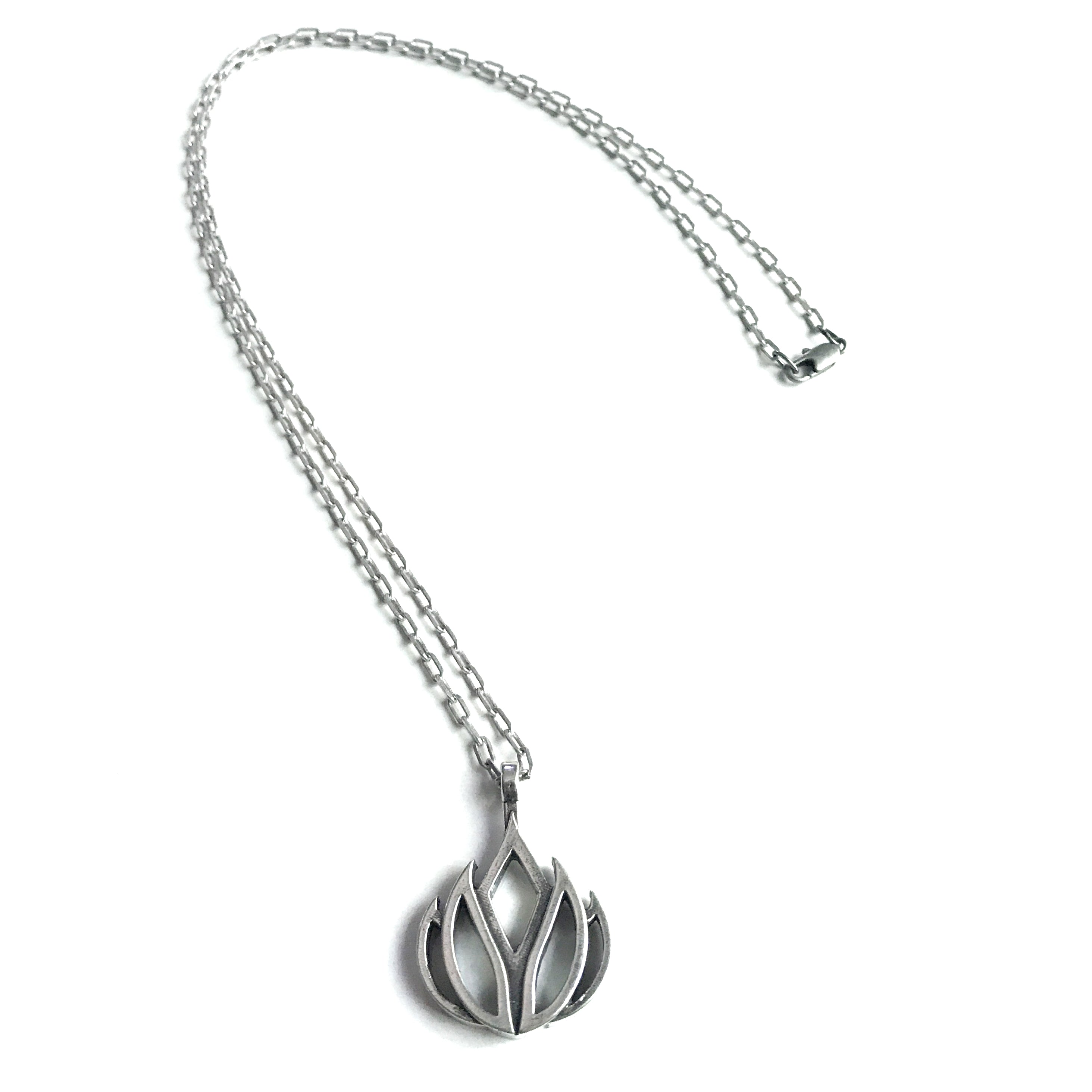 LIFE Lotus Flower of Grace Necklace - Sterling Silver