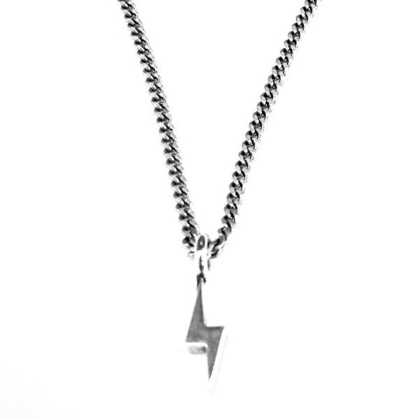 Rocker Bolt Necklace - Sterling Silver HONOR EMBLEM Jewelry Choker