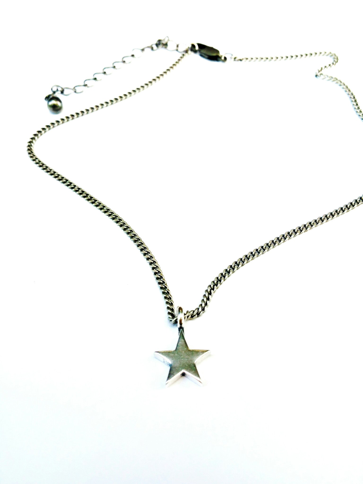 Star of Honor Necklace - Sterling Silver Choker Mini