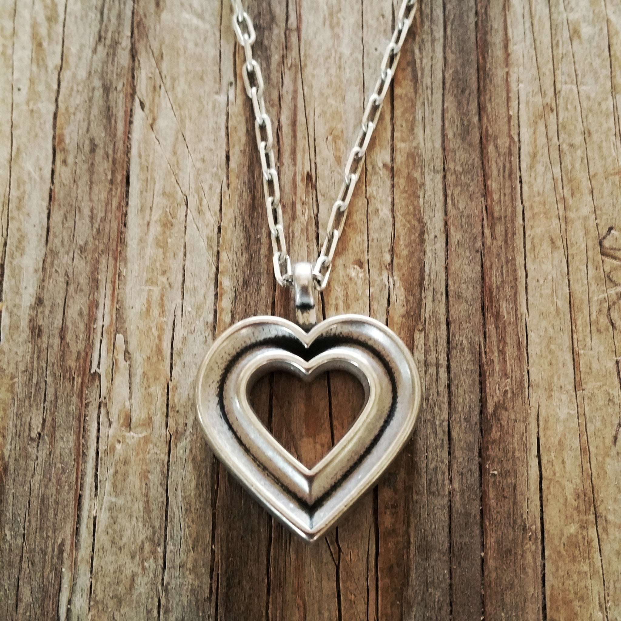 LOVE Heartbeat Necklace - Sterling Silver HONOR EMBLEM Jewelry
