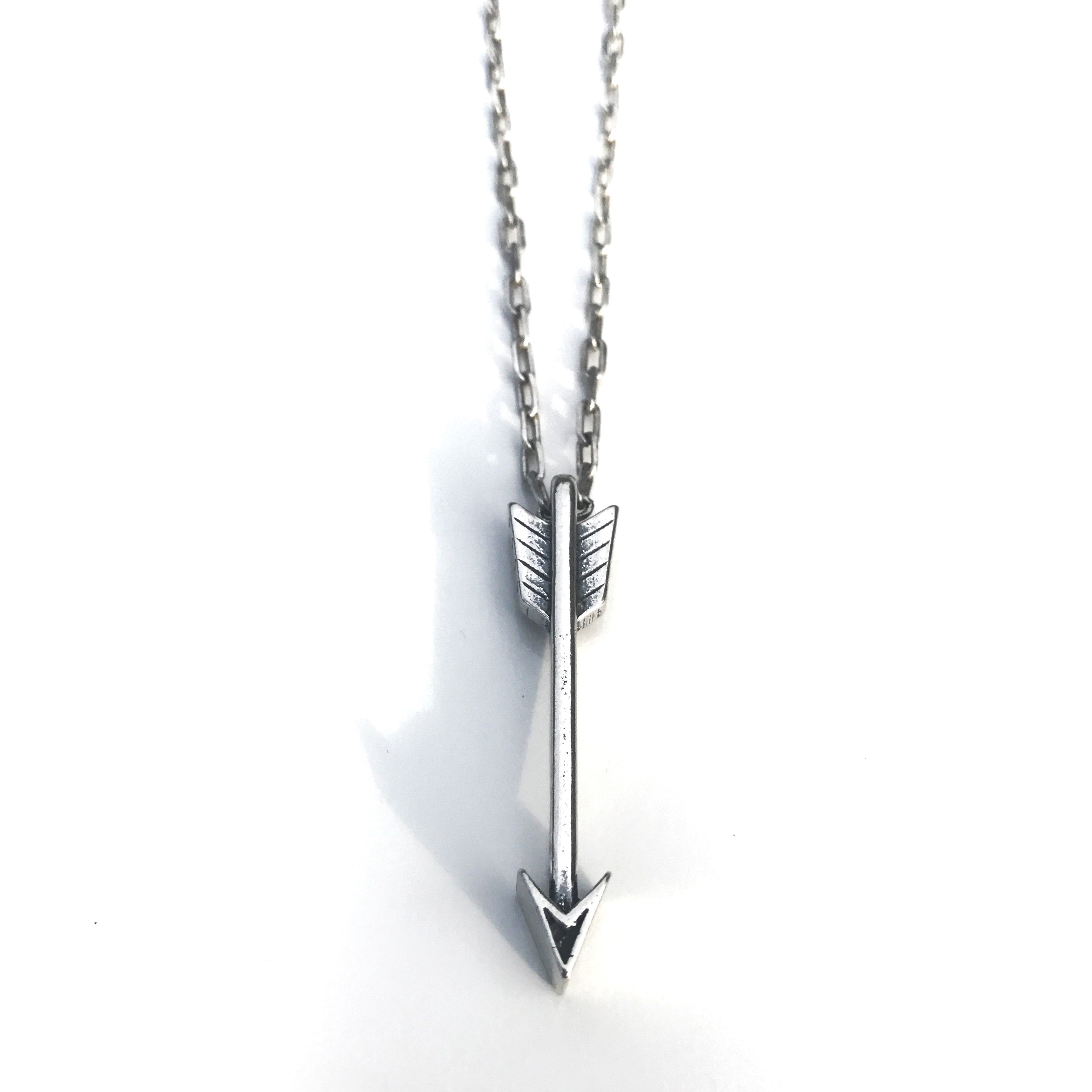 STRENGTH Arrow of Courage Necklace - Sterling Silver