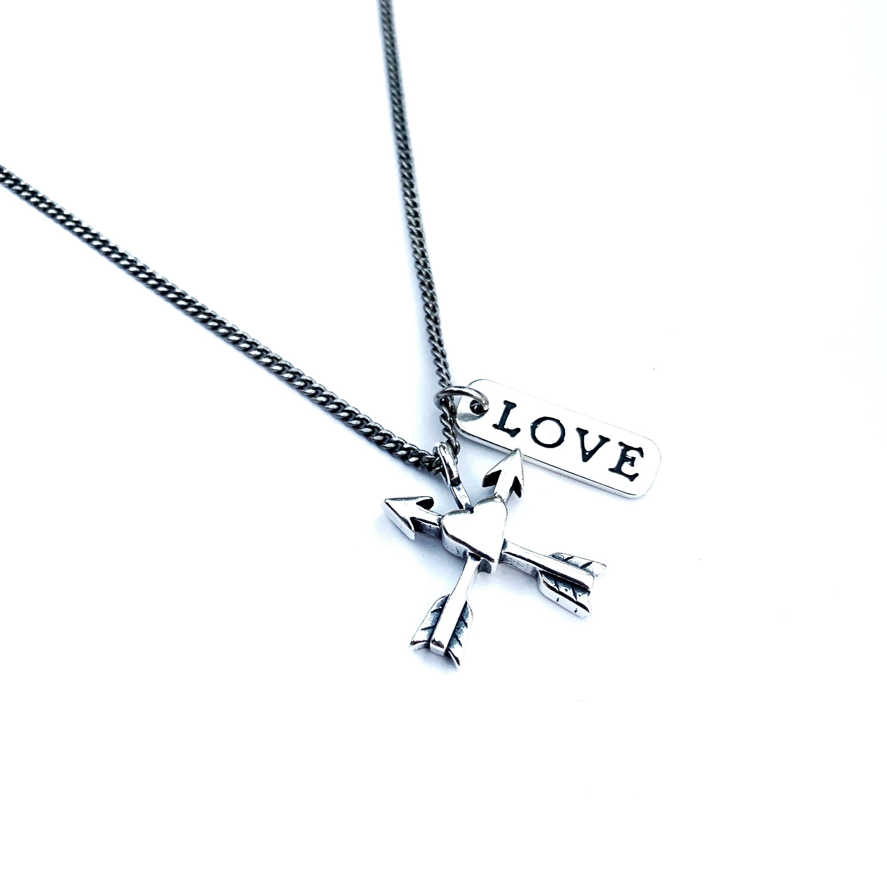 Friends Forever Arrows Necklace - Sterling Silver Choker Mini