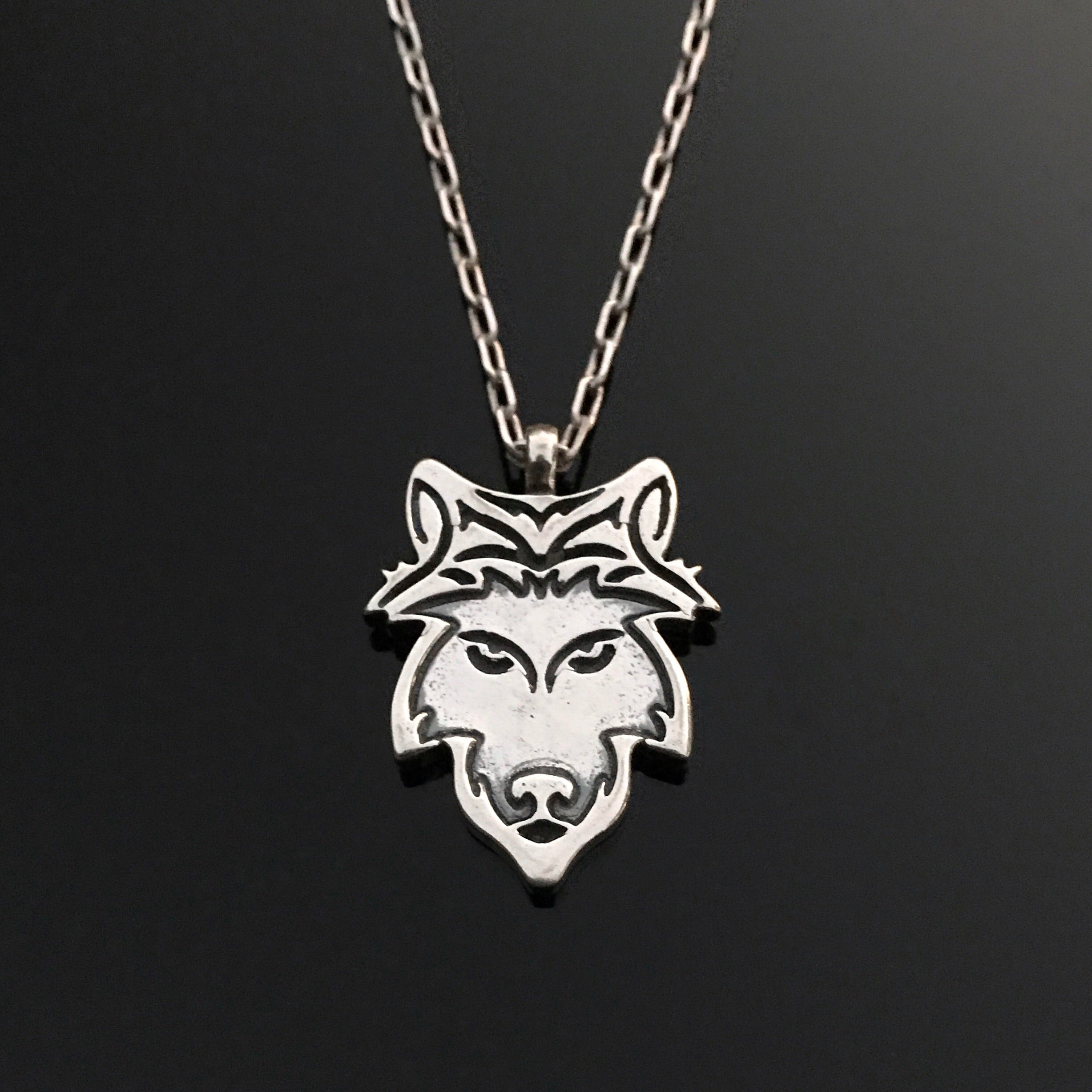 STRENGTH Loyal Wolf Necklace - Sterling Silver