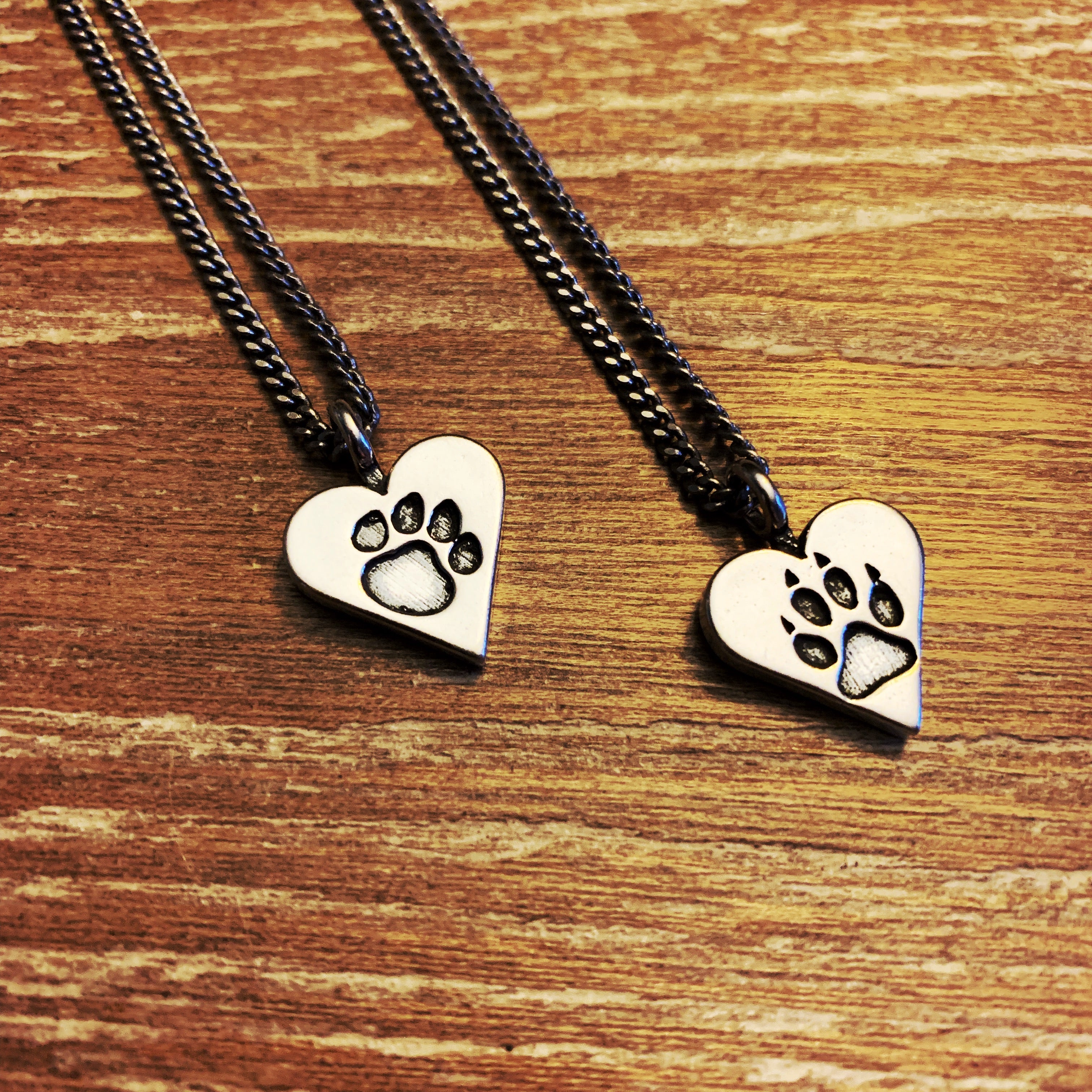 Dog Lover or Cat Lover Necklace - Sterling Silver Choker Mini