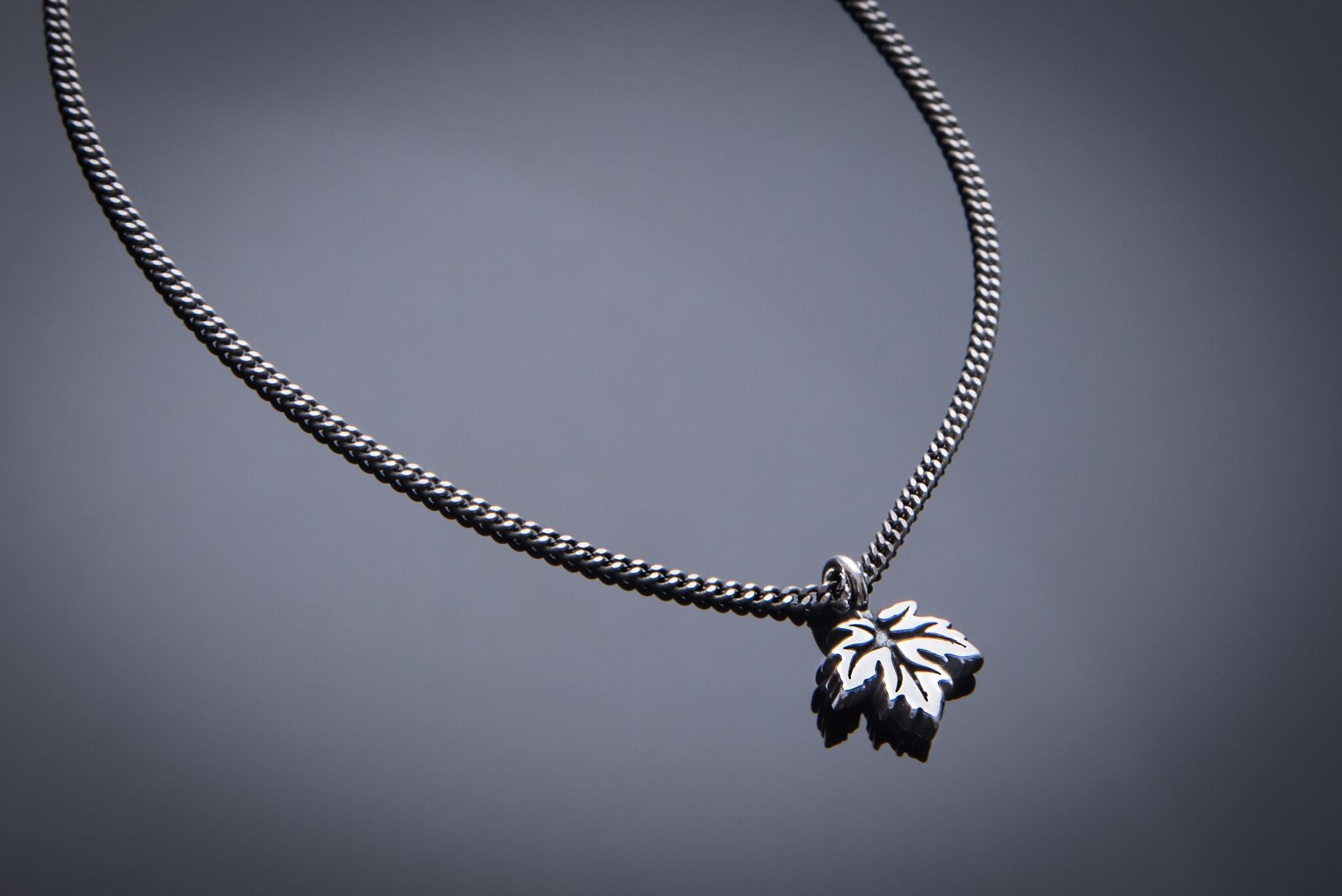 Leaf of Life Necklace - Sterling Silver HONOR EMBLEM Jewelry Choker