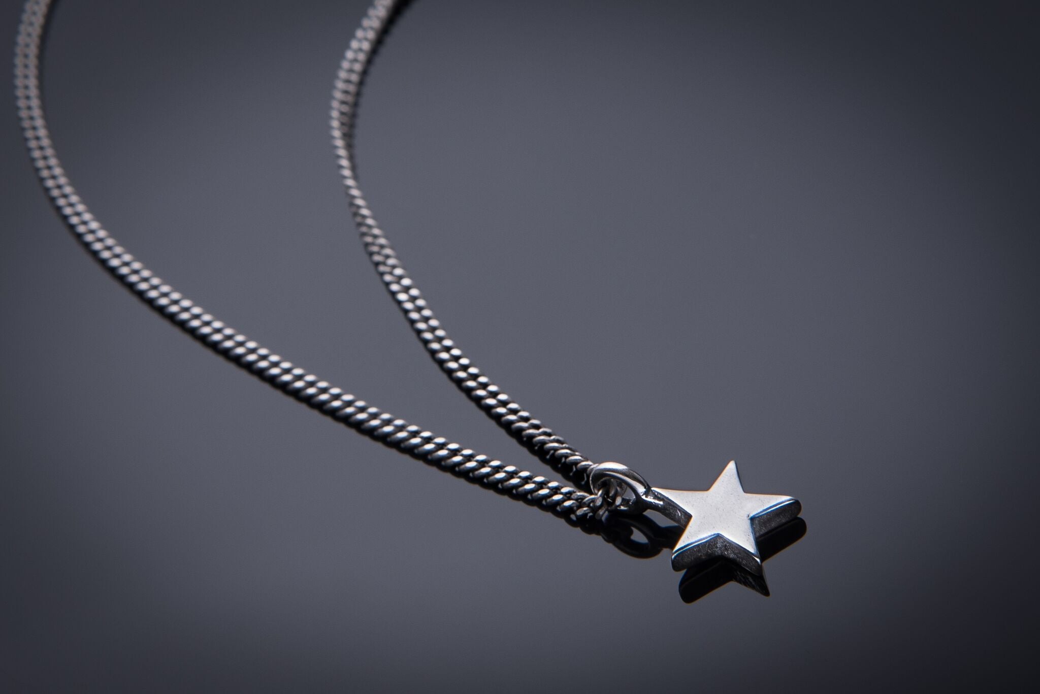 Star of Honor Necklace - Sterling Silver HONOR EMBLEM Choker
